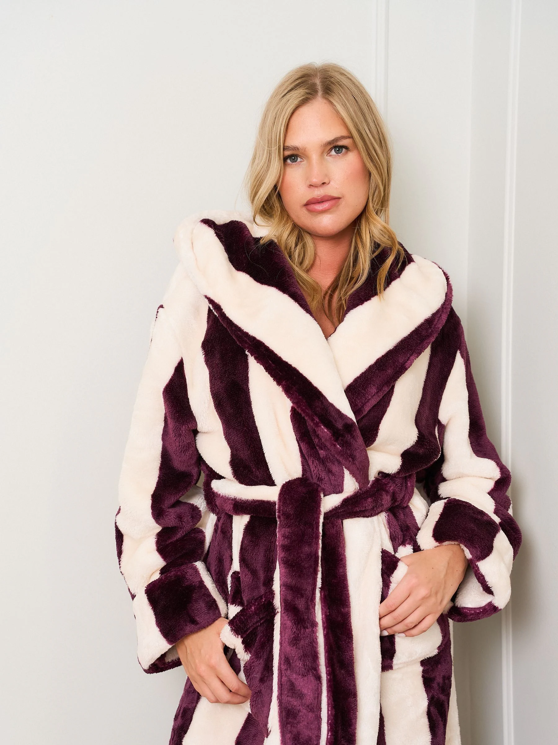 Jim Jam the Label Purple Stripe Robe