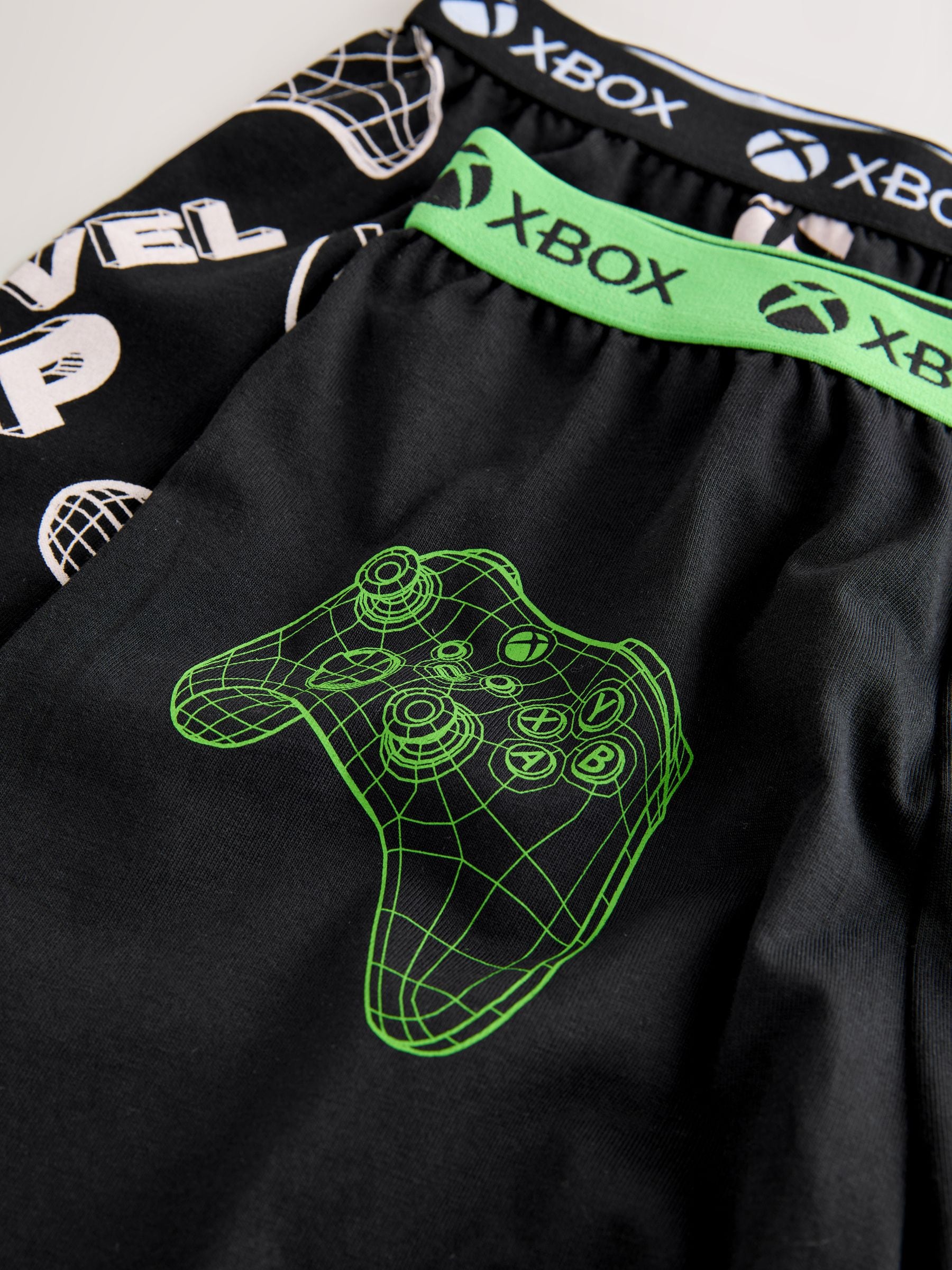 Black/Grey Xbox - License Short Pyjamas 2 Pack (5-16yrs)