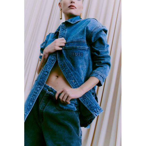 Copenhagen Muse Tracy Denimjakke, Vintage Blue Denim, XS/S