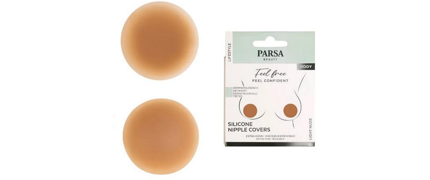 Silikon Nippel Pads dunkles nude 2 StückUnsichtbarer Halt für jedes Outfit