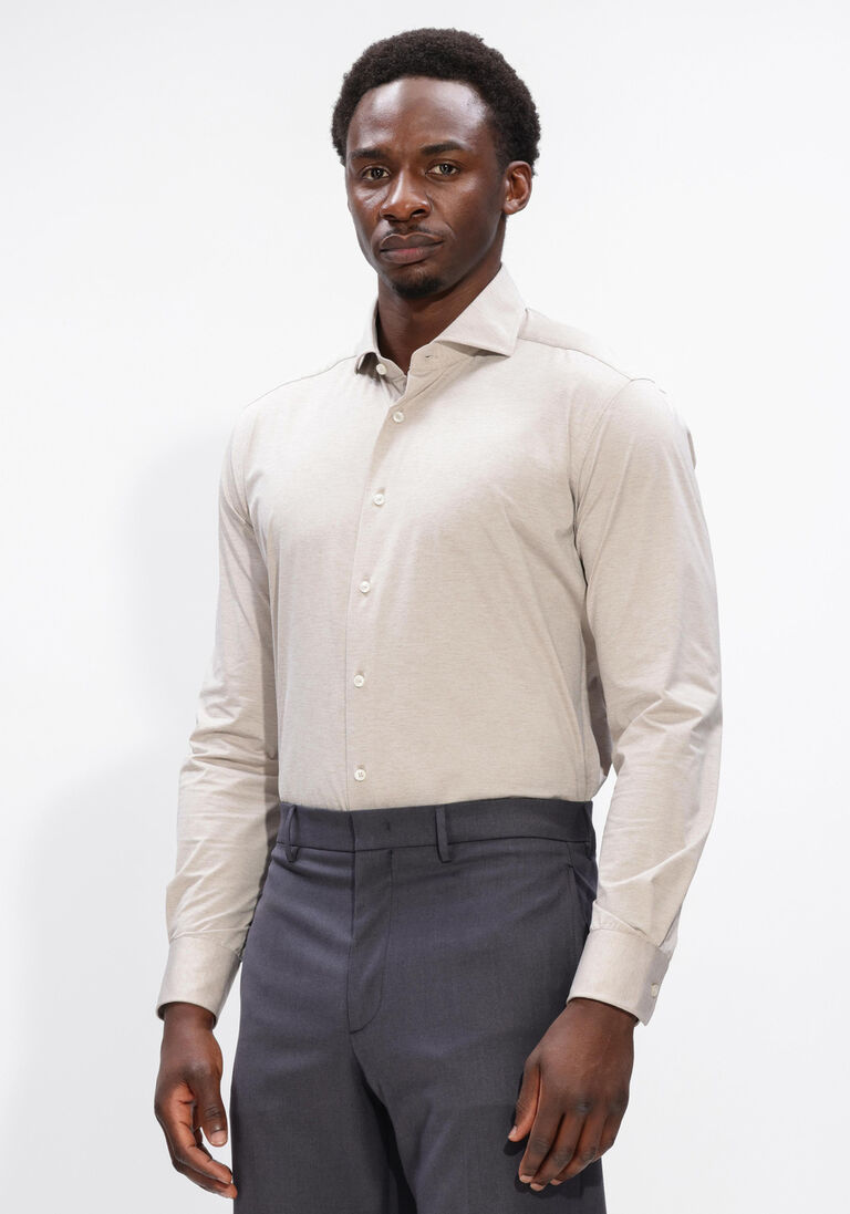 beige xacus overhemden active shirt 520ml