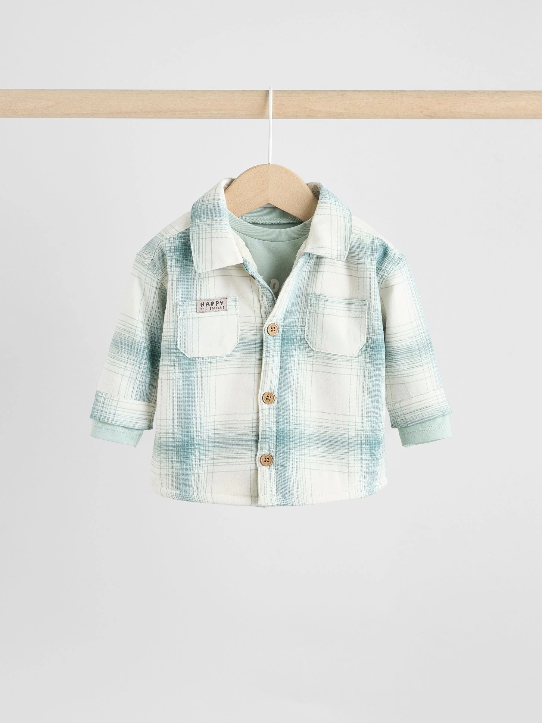 Mineraalkleurig - 3 -delige Baby Overshirt en Broeken Set (0mnd -2jr)