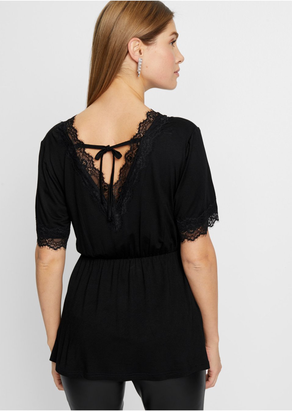T-shirt à dentelle