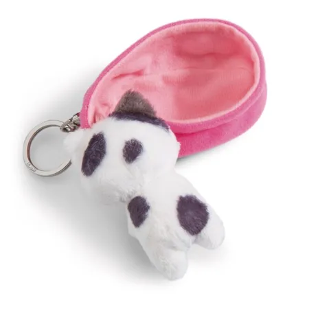 NICI Schlüsselanhänger Sleeping Pets Katze gefleckt, 8 cm
