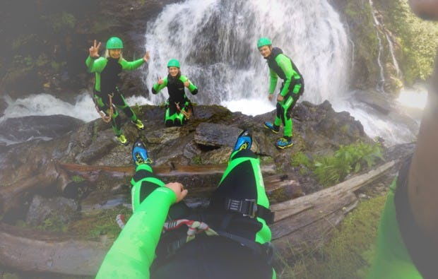 Canyoning und Rafting Package in Haiming als Geschenkidee
