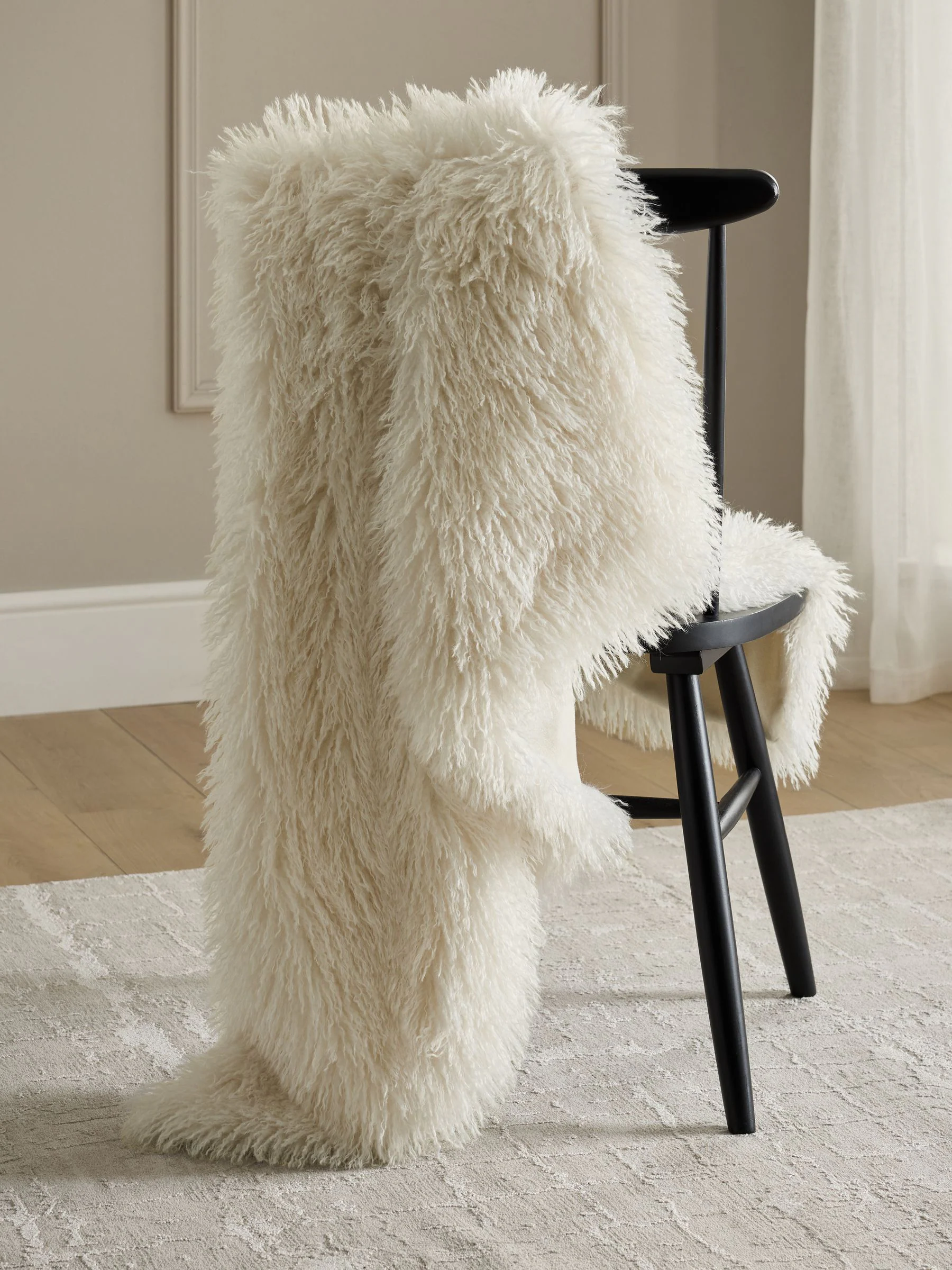 Mongolian Faux Fur Throw