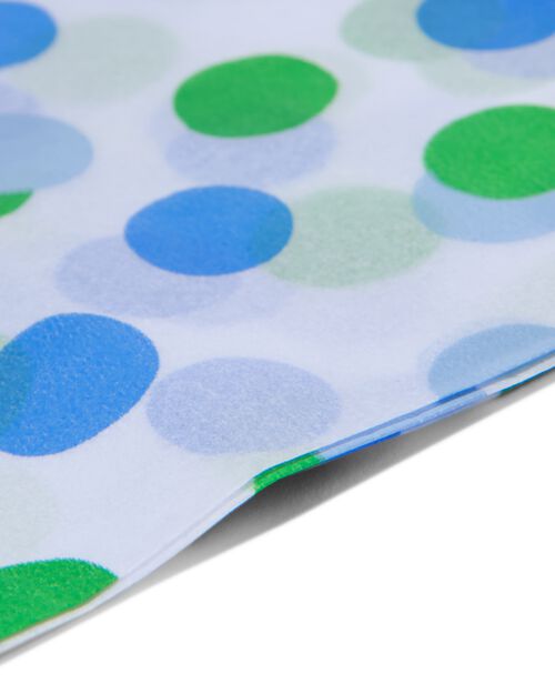 3 feuilles papier de soie 70x50 pois