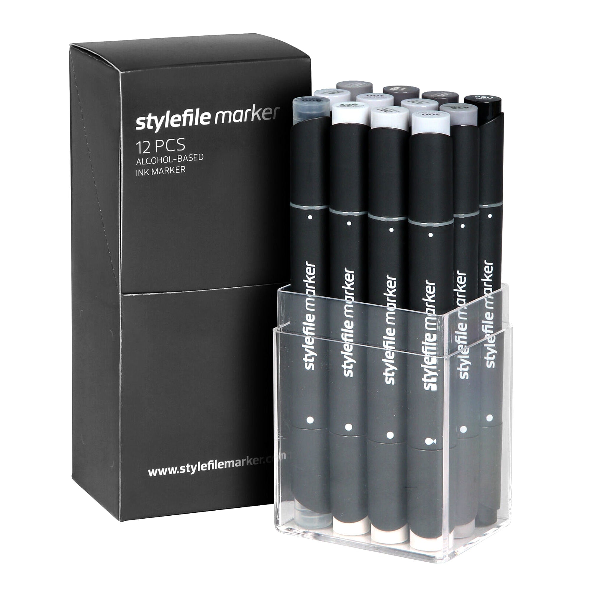 Stylefile<br>marker 12er grey set neutral