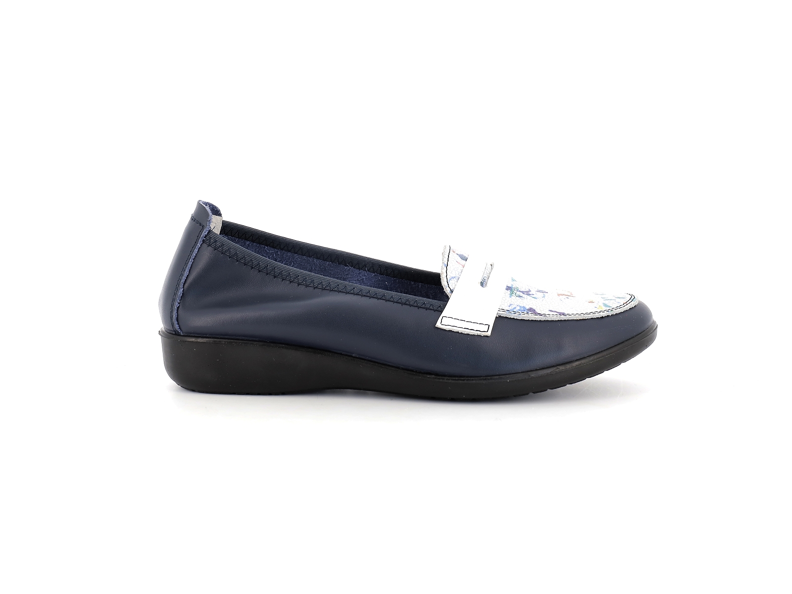 Inea-GABANT Cuir Marine-Blanc