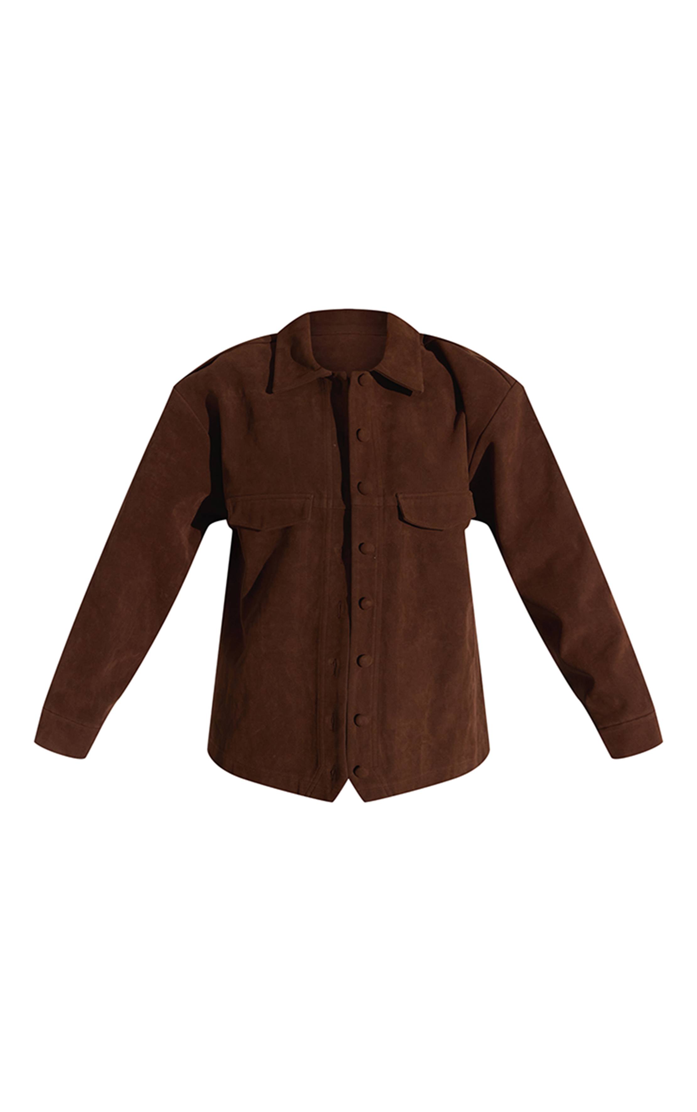 Gris Argile Veste En Synthétique Avec Détails De Poches