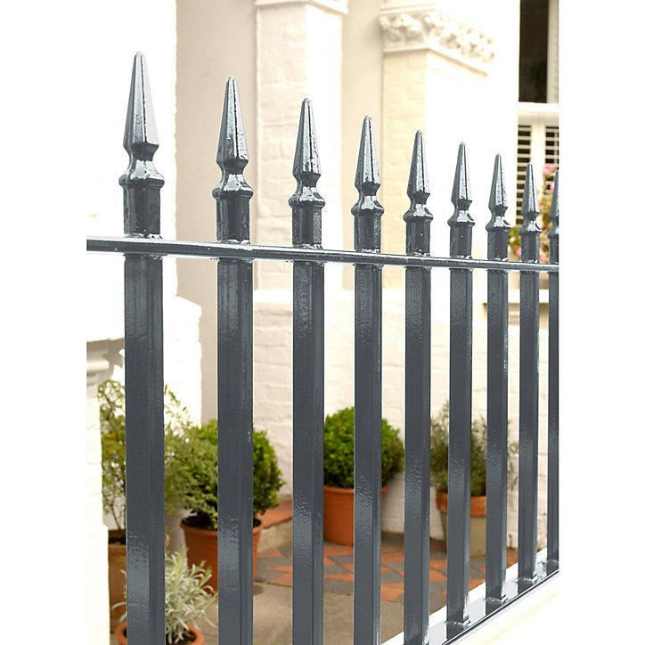 Peinture extérieure métal direct sur rouille Hammerite brillant laqué argent 0,75L