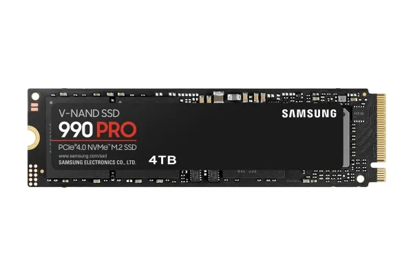 Samsung 990 PRO MZ-V9P4T0BW - SSD - krypteret - 4 TB - intern - M.2 2280 - PCIe 4.0 x4 (NVMe) - 256-bit AES - TCG Opal Encryption