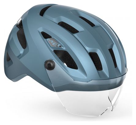 Casque MET Intercity Mips Bleu Metallic Mat