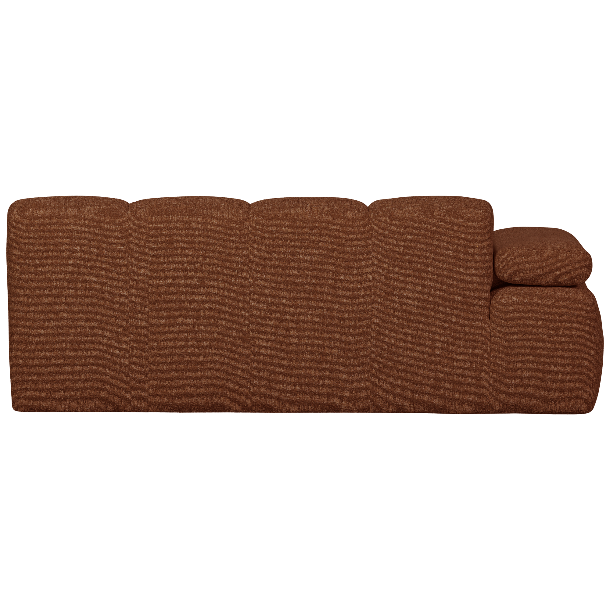 2-zits bank Mojo Mojo 2-zits met Arm Links - Bouclé - Roestbruin Melange