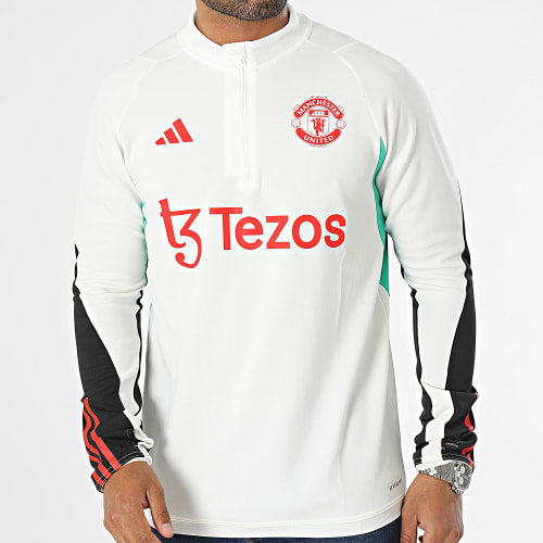 Sweat Col Zippé Slim Manchester United IA7292 Blanc
