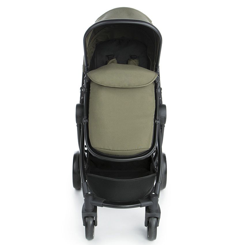 Poussette duo Théa 2 en 1 kaki/noir - Ecru