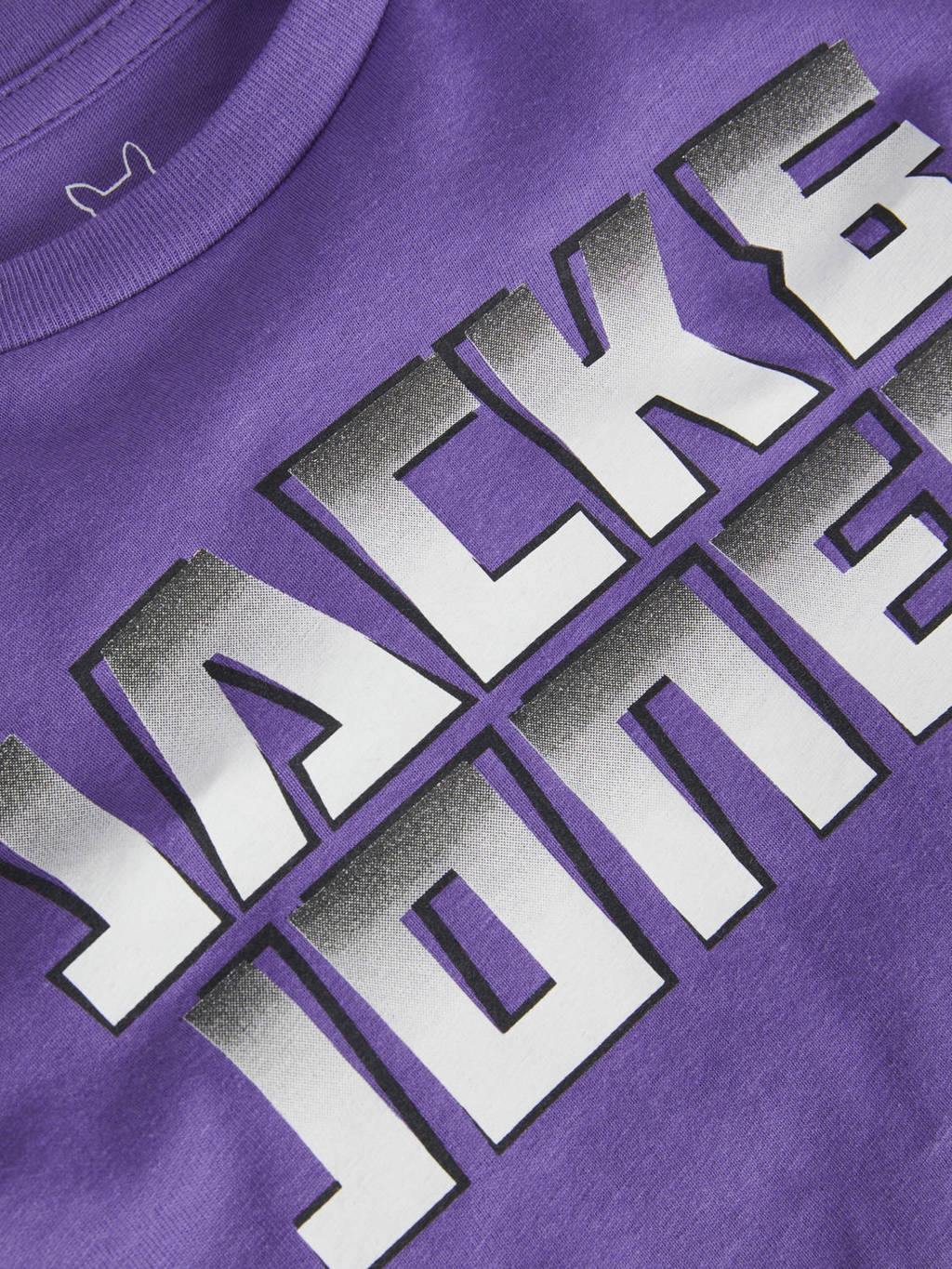 JACK & JONES T-shirt JCOKAPPER met logo paars