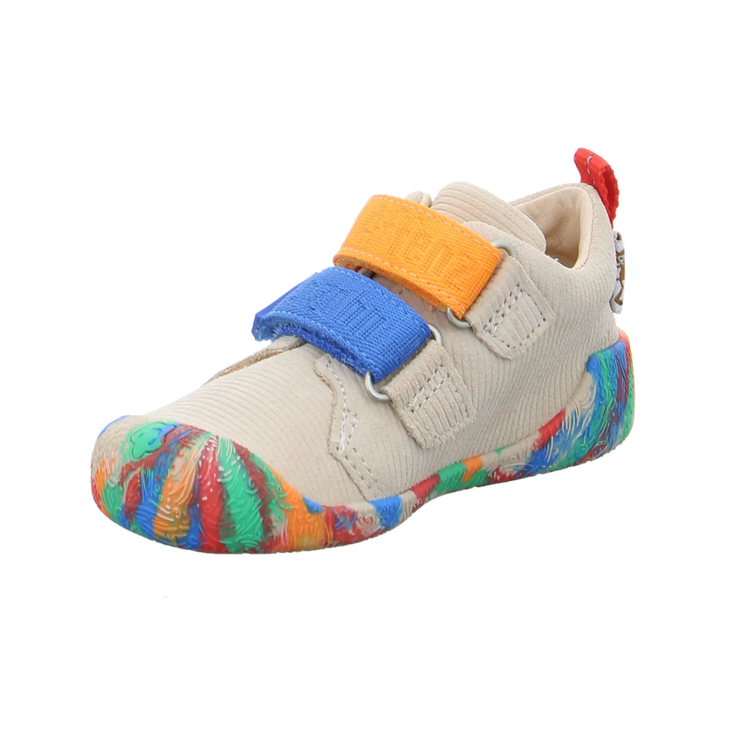 AFFENZAHN Lauflernschuh Beige Leder  Krabbelschuh