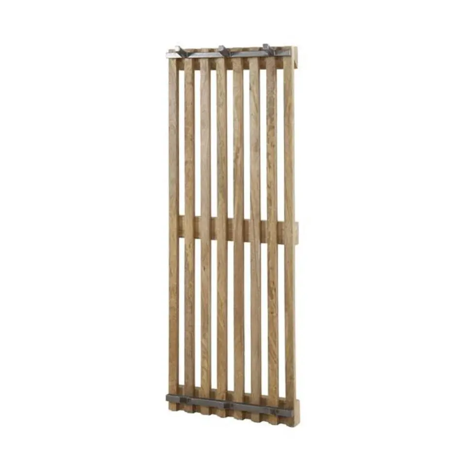 Wandkapstok Hout - 6-Haken - 38x10x100cm - Tweak