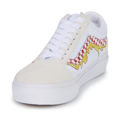 Vans - OLD SKOOL - Blanc / Rouge