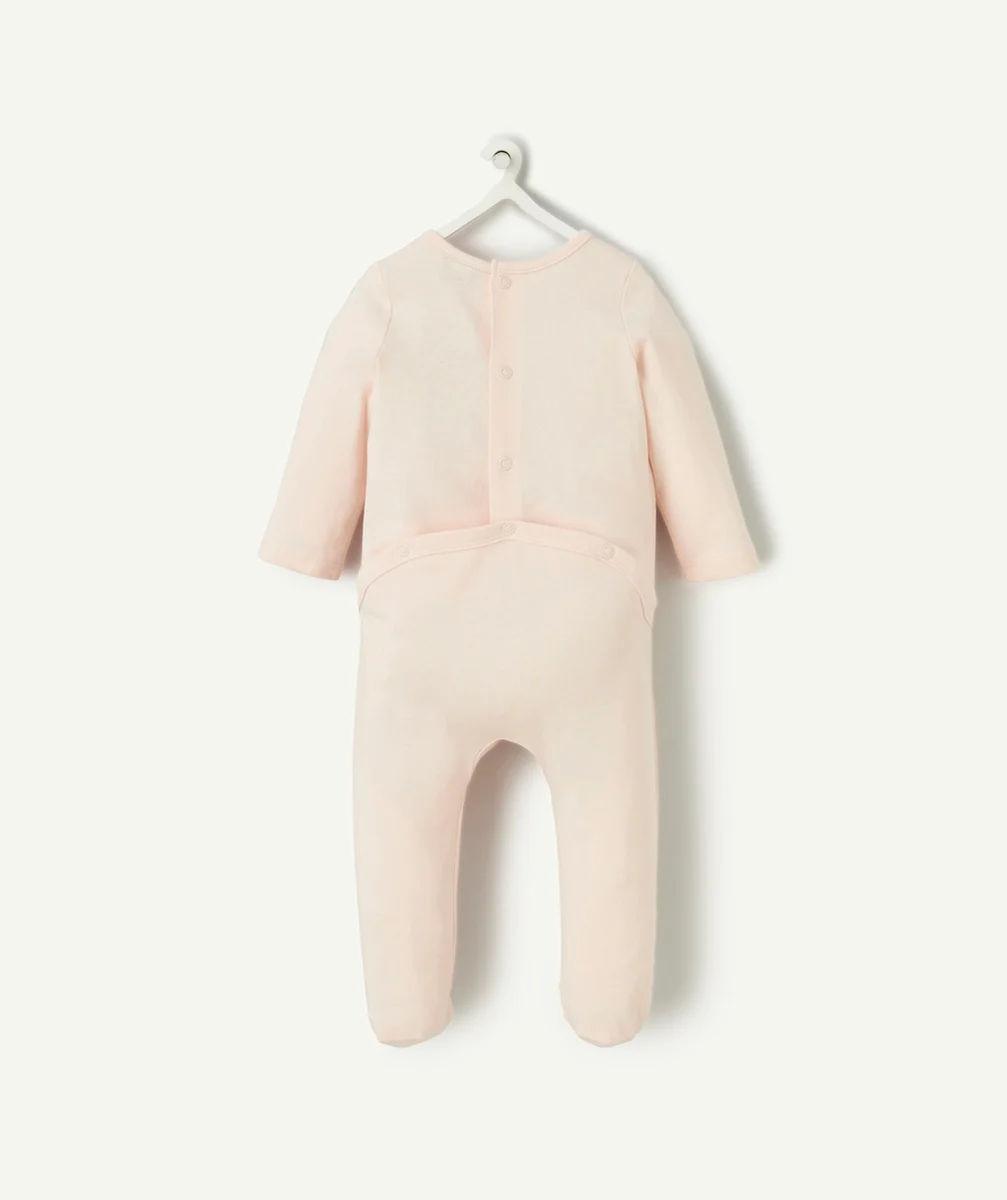 dors-bien bébé en coton bio rose motif thème léopard