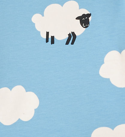 Stella McCartney Kids Bluse - Lyseblå/Hvid m. Skyer/F?r