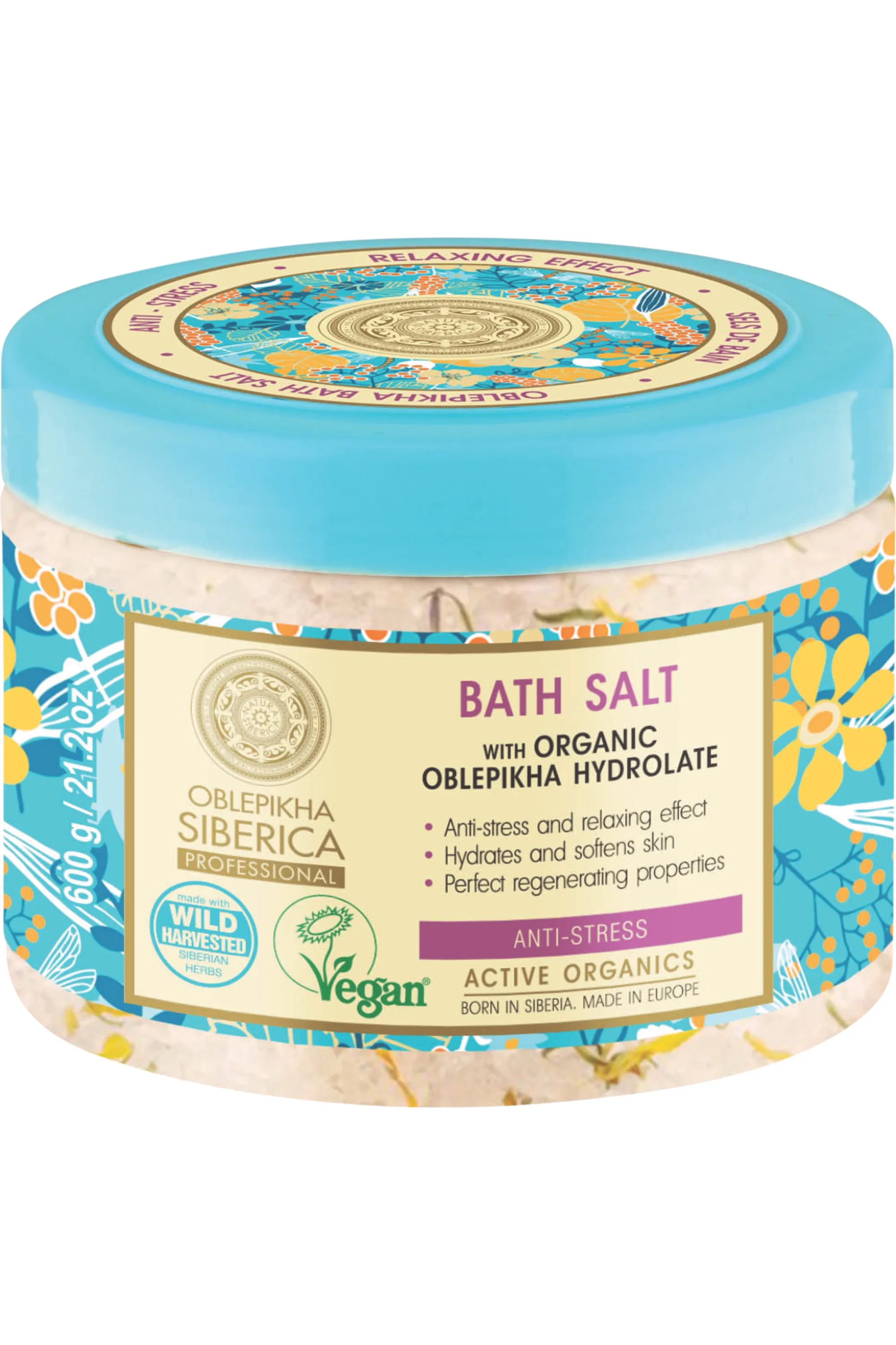 Natura Siberica Sels de bain anti-stress-600 g