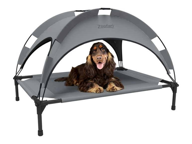 Hondenbed met zonnescherm