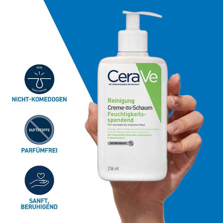 Cerave Creme-zu-Schaum Reinigung, 236 ml