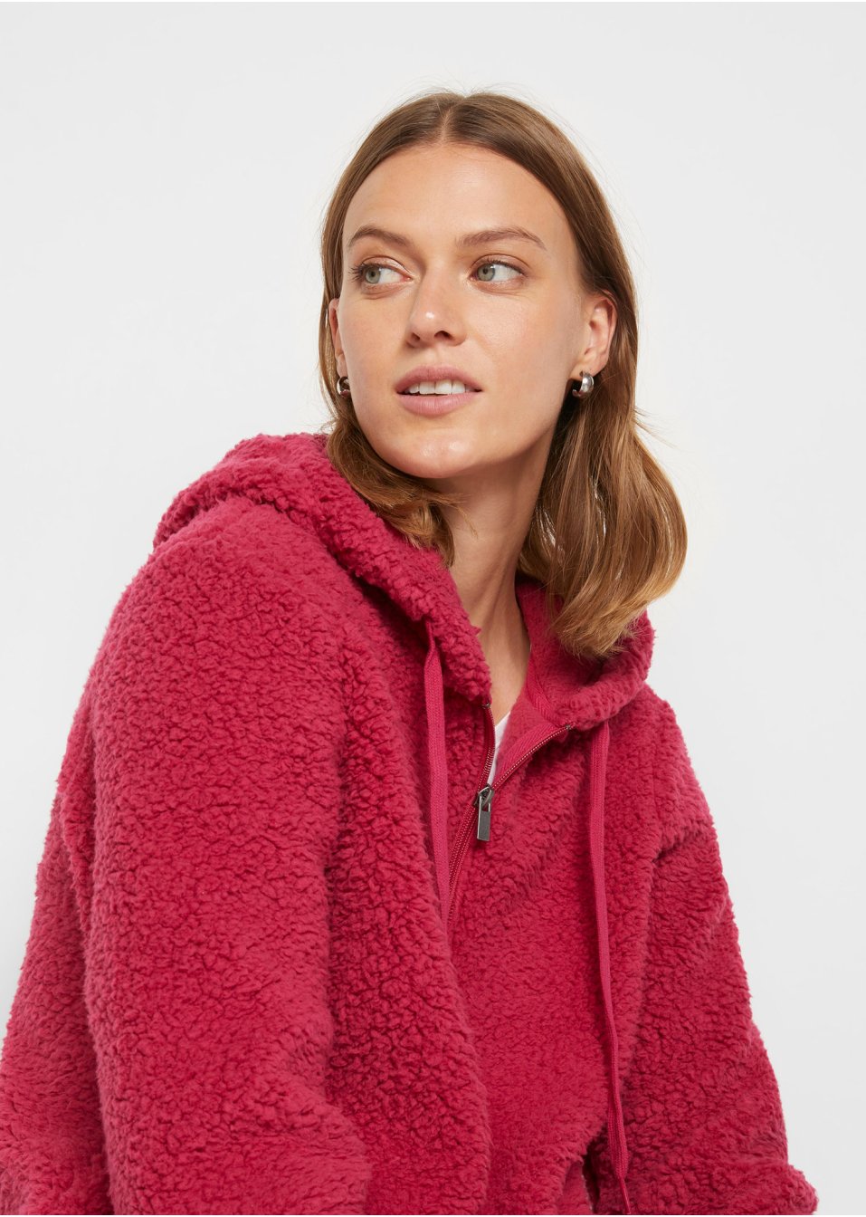 Pull en polaire peluche