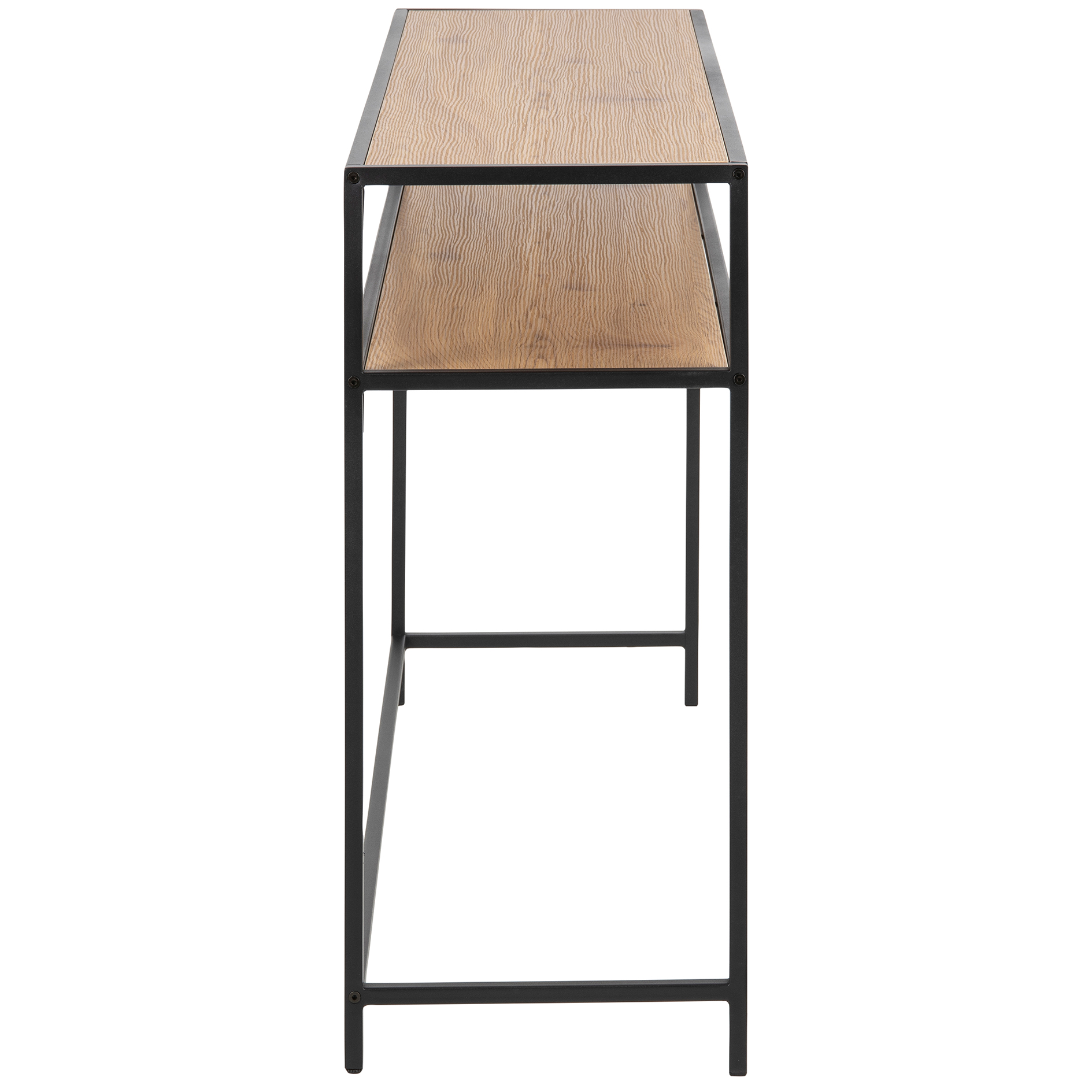 Konsolentisch SEAFORD - schwarz-Wildeiche - 120 cm