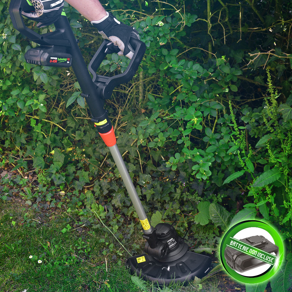 Coupe bordures 20v max sans batterie - manche téléscopique - constructor