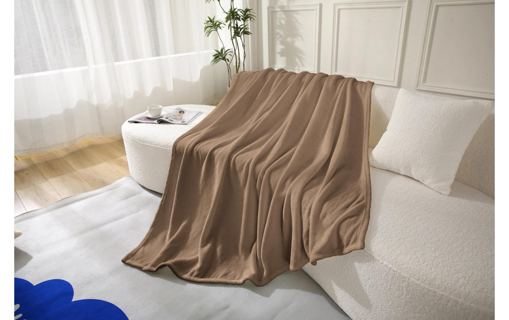 Decke Shiny 150 x 200 cm, MoccaFlanelldecke, 100% Polyester