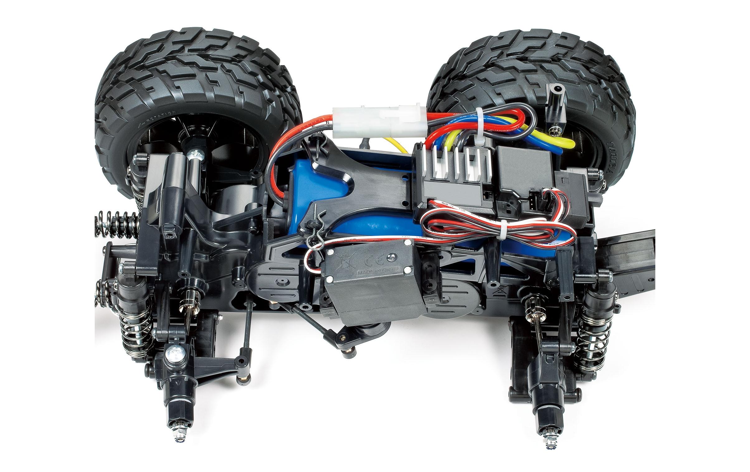 Monster Truck Toyota Land Cruiser 40 Pick Up Bausatz, 1:12<br>Toyota Land Cruiser 40 4WD Monstertruck auf GF-01 Chassis