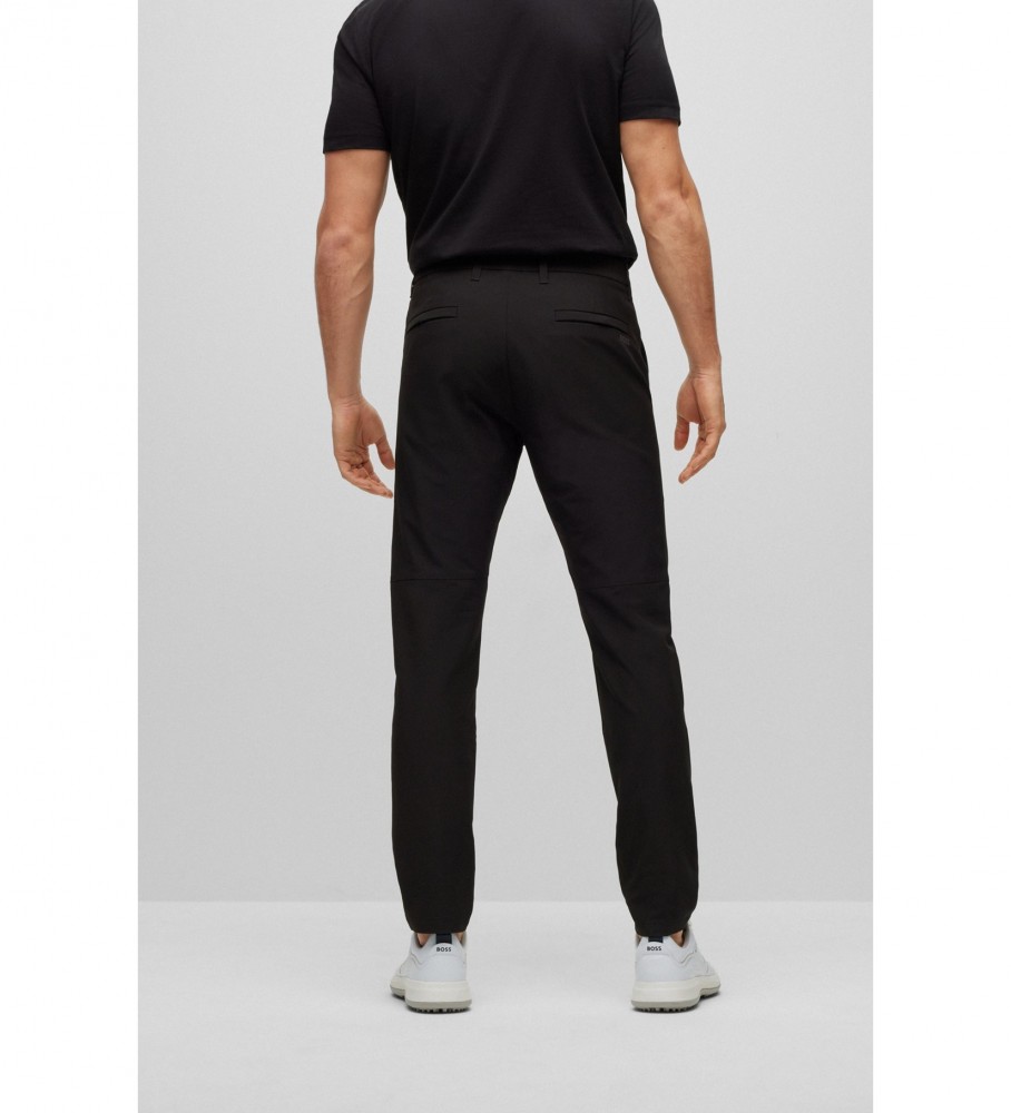 Calça chino slim BOSS Commuter, preta