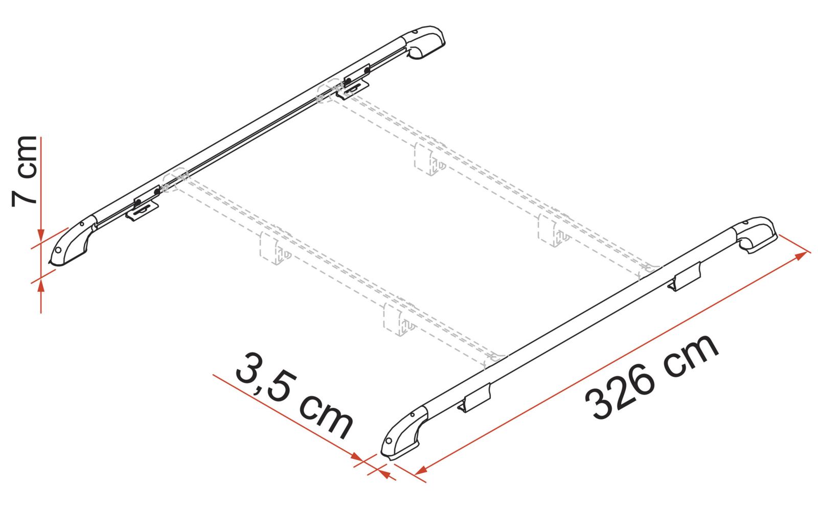 Fiamma Roof Rail Dachreling