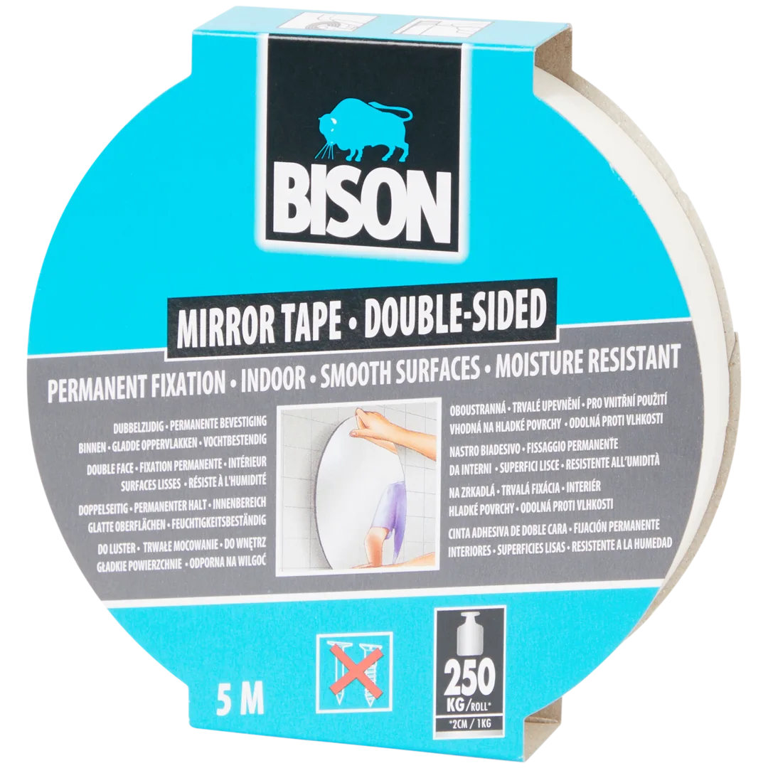 Bison spiegeltape 5 meter