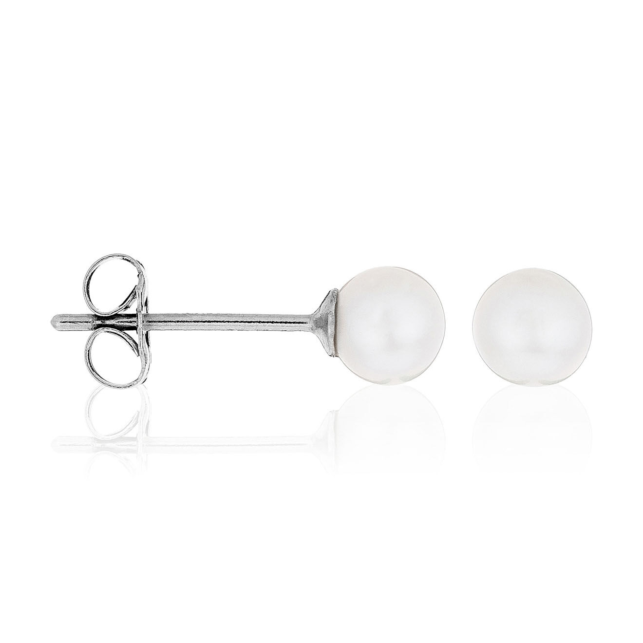 Instant d'Or Boucles d'oreilles My Pearl or blanc
