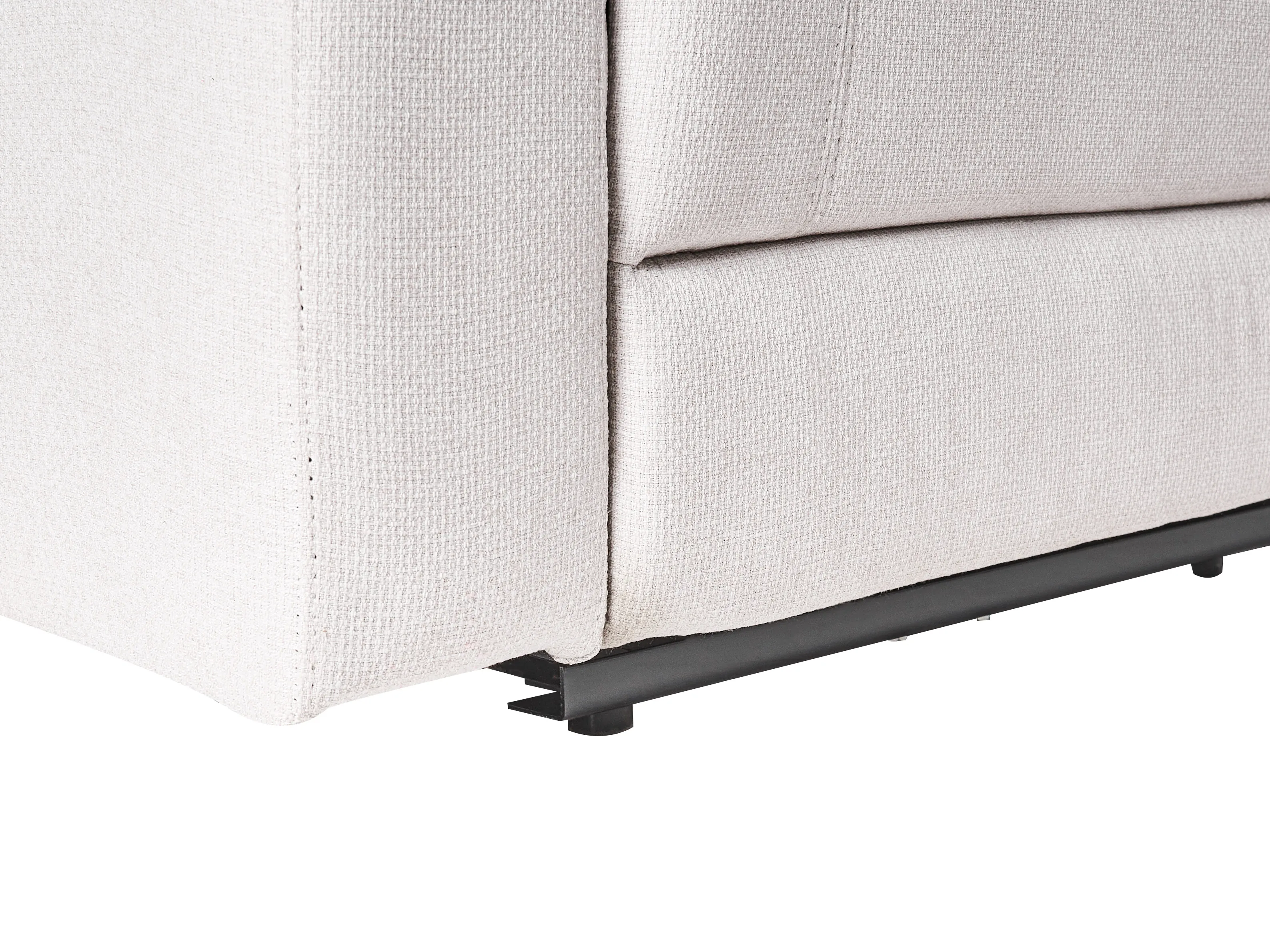 Handmatig verstelbare hoekbank 5-zits ROKKE Stof Lichtbeige linkszijdig