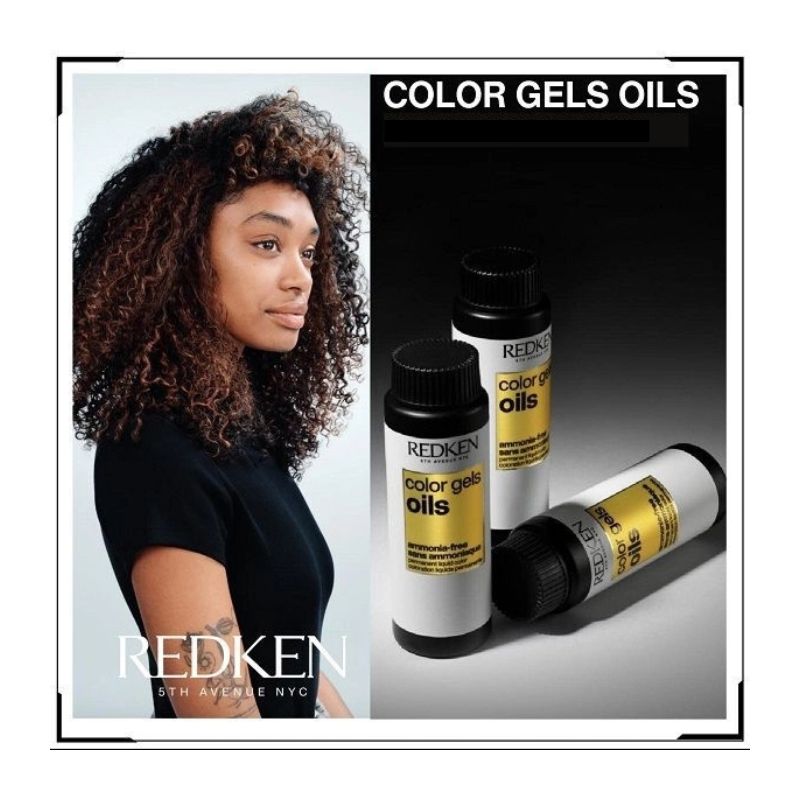 Coloration sans ammoniaque 4NCH dark chocolate Color Gels Oils Redken 60ML