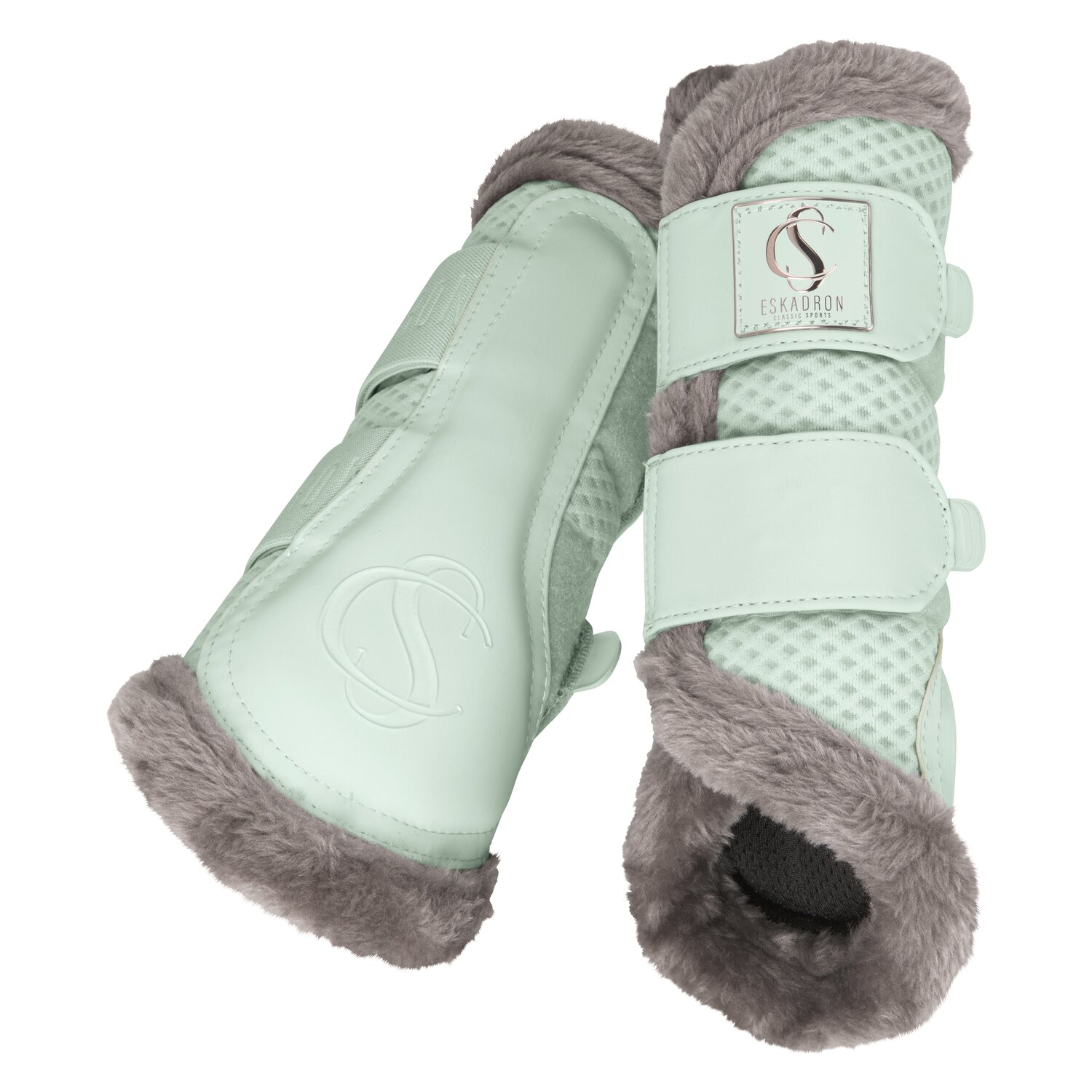 ESKADRON Classic Sports Gamaschen Mesh FauxFur - powder green