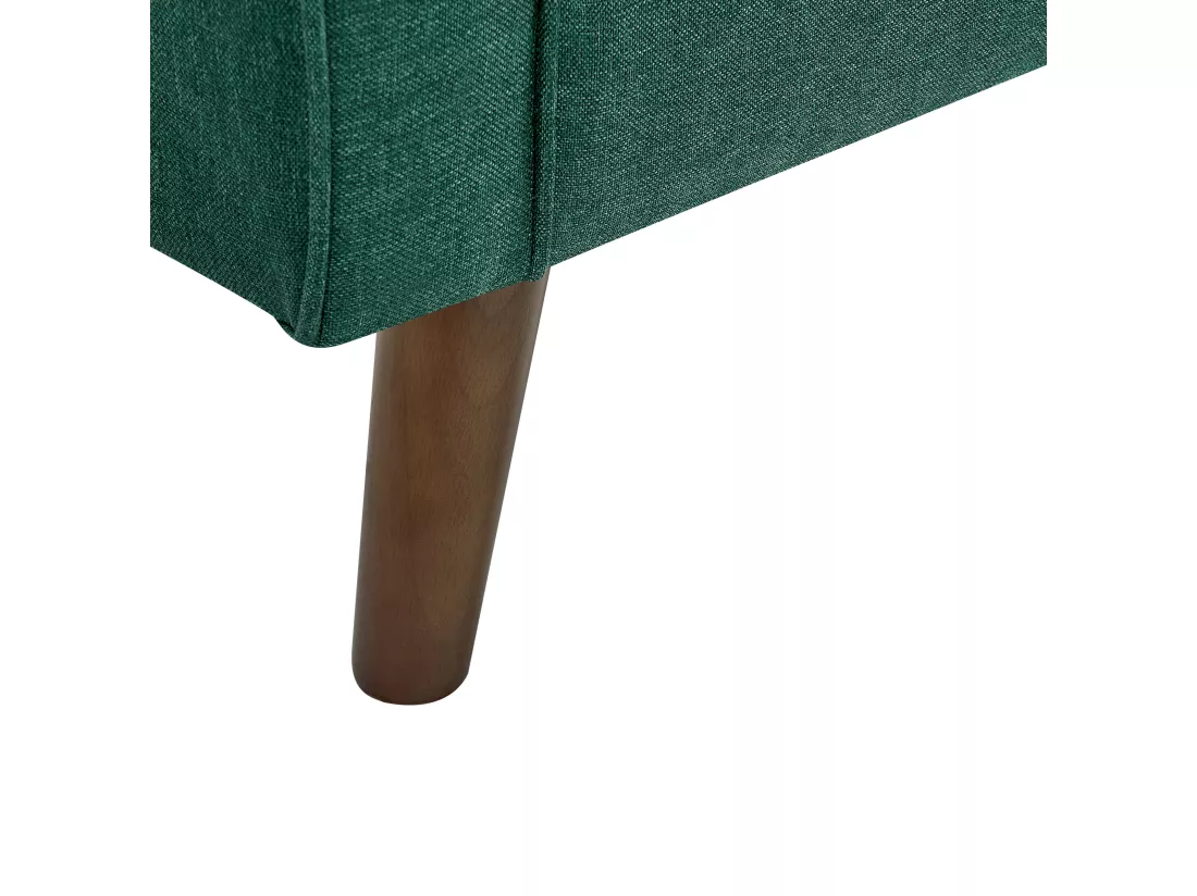 Canapé 2 places en tissu vert foncé LOKKA