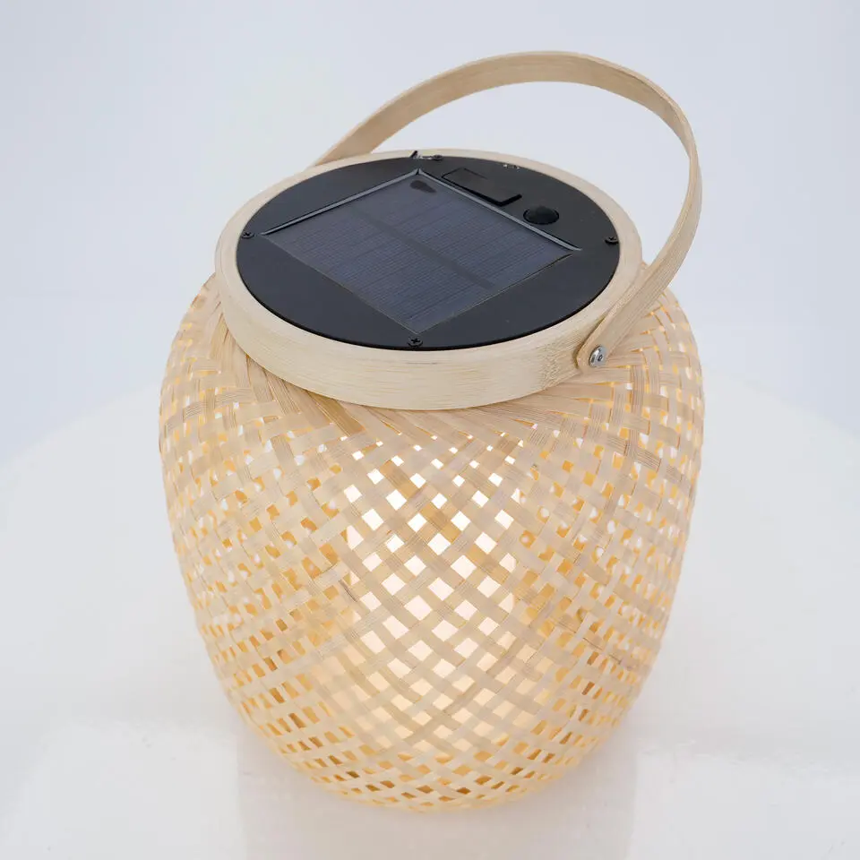 EGLO Marliano Solar Tafellamp - 24 cm - Bruin/Zwart/Wit