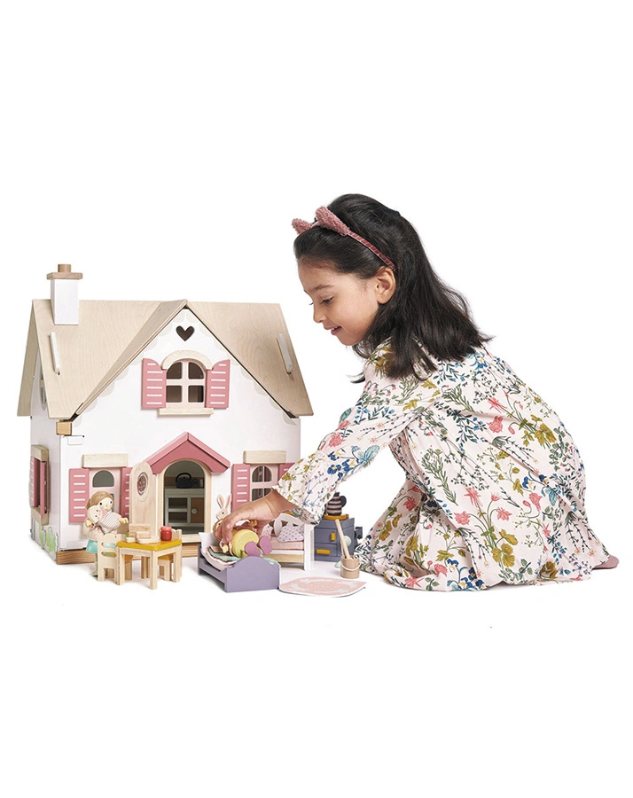 Puppenhaus COTTONTAIL (44x33x47,5) mit Mobiliar