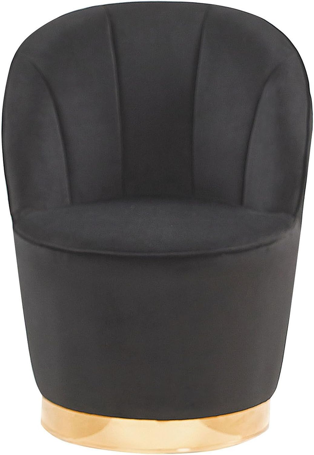Beliani Trendy Sessel samtige Polsterbezug schwarz Alby