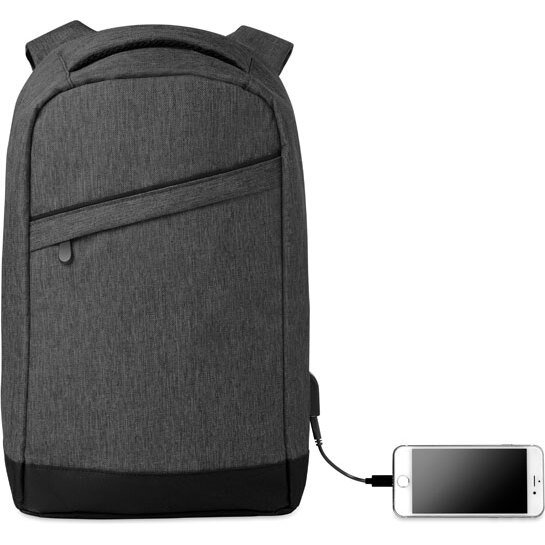 Sac à dos publicitaire connecté pour ordinateur 13’’ - marquage 1 couleur