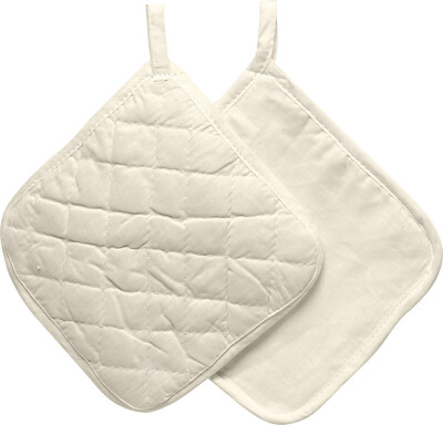 Grydelapper - Lys Natur - 20X20 CM - 4 Stk