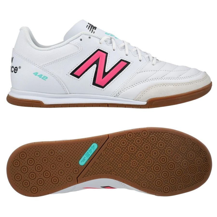 New Balance 442 2.0 Team IN - Blanc/Violet/Jaune Fluo
