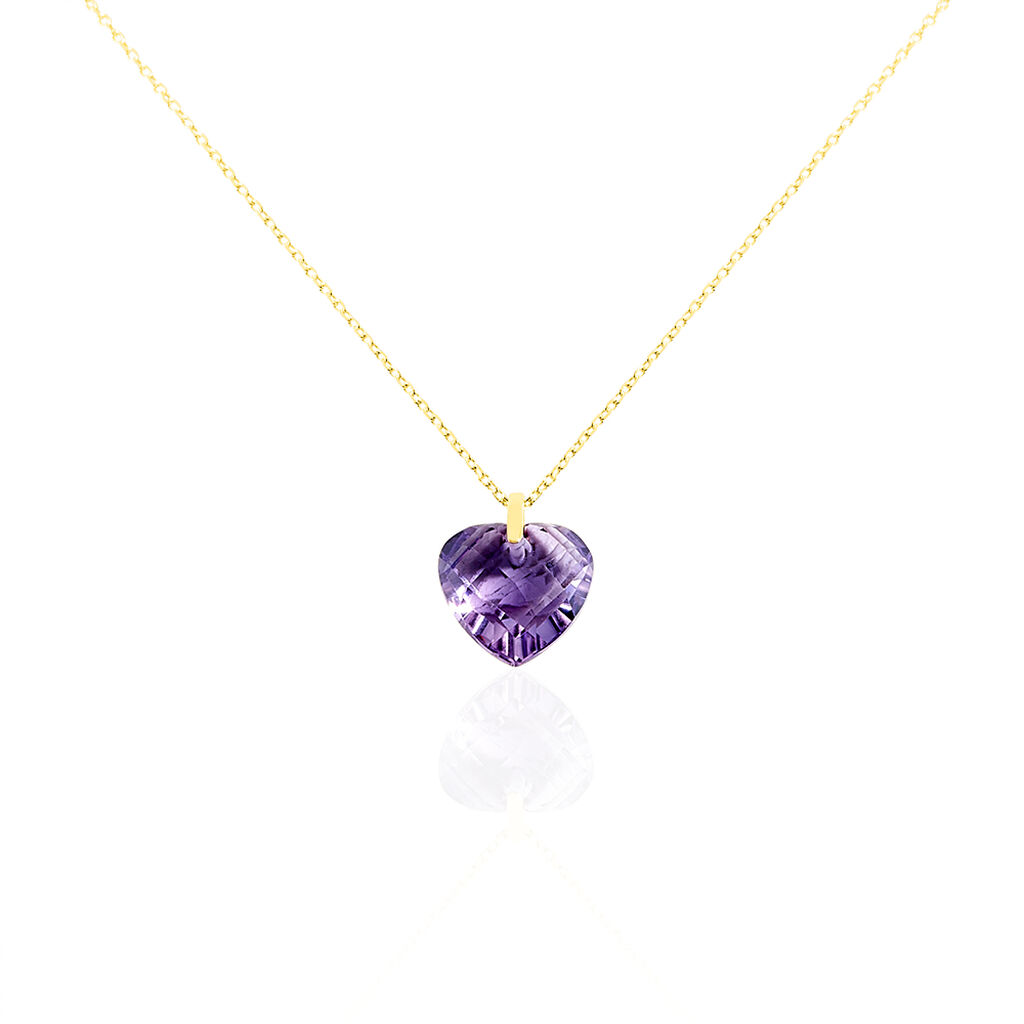 Collier Ludmille Or Jaune Amethyste