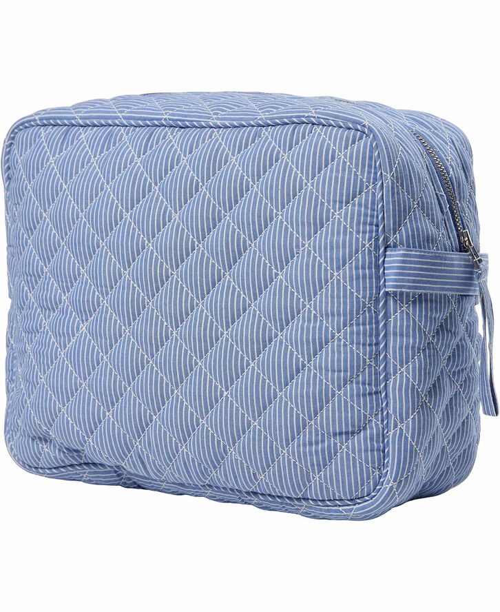 Magasin du Nord Collection Moira 2 G toilettaske Bright Blue Stripe